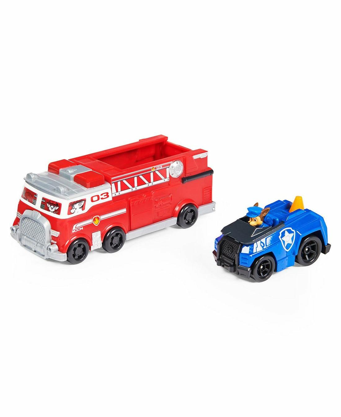 Playsets & Vehicles | Paw Patrol True Metal Ultimate Firetruck With 1:55 Scale Chase Vehicle Action Figures & Playsets Playsets & Vehicles