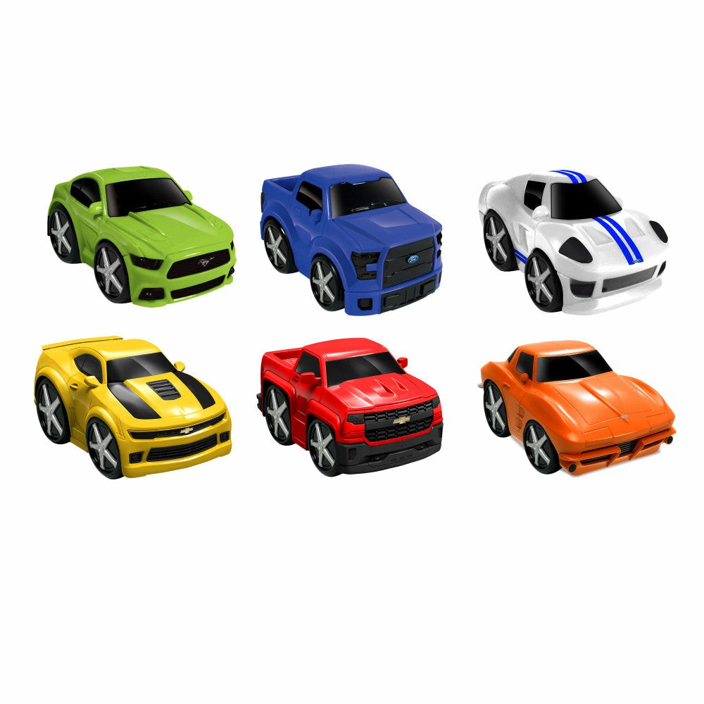 Diecast Cars | Jam’N Products Junior Ford Vs. Chevrolet 6-Vehicle Pull-Back Set Vehicles & Rc Diecast Cars