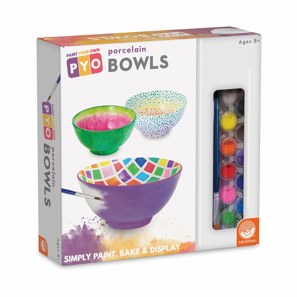 Drawing, Color & Painting | Mindware Paint Your Own Porcelain Bowls Craft Kit Arts & Crafts Drawing, Color & Painting