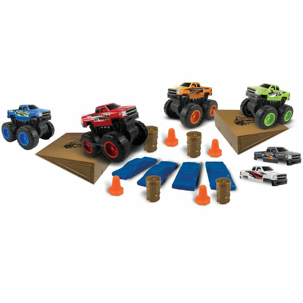 Playsets & Vehicles | Monster Maniacs Chevy Switch ‘Ems 24-Piece Interactive Truck Set Action Figures & Playsets Playsets & Vehicles