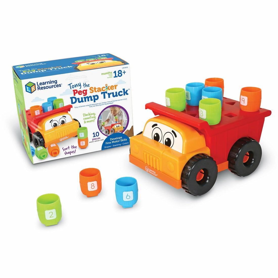 Preschool Education Toys & Activities | Learning Resources Tony The Peg Stacker Dump Truck – Colorful Educational Toy Preschool Education Toys & Activities Preschool Education Toys & Activities