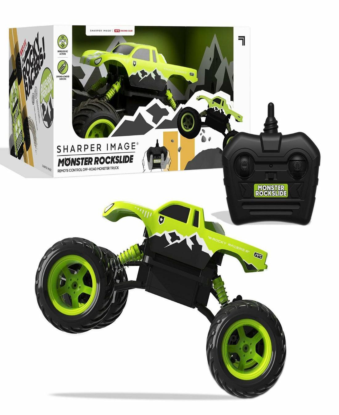 Rc Cars & Flight | Sharper Image Rc Monster Rockslide – 2.4 Ghz Off-Road Monster Truck – Green Rc Cars & Flight Rc Cars & Flight