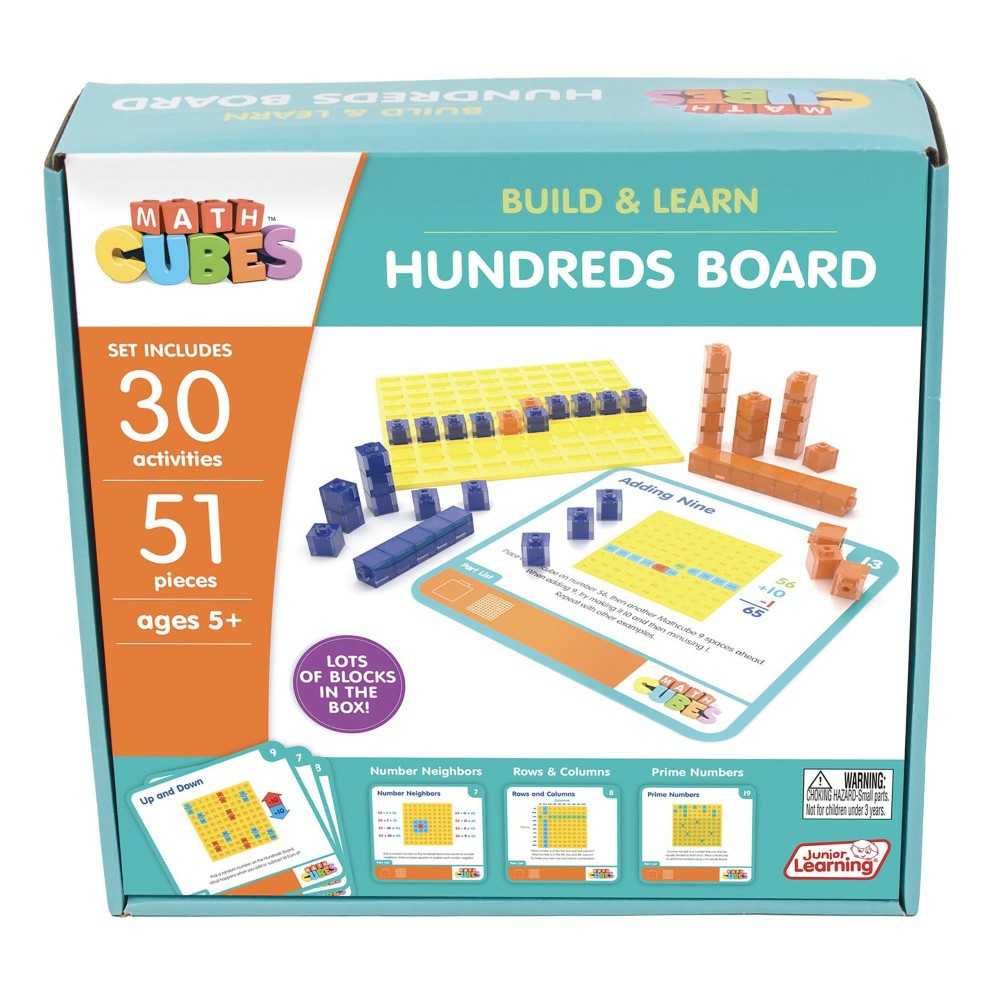 Math, Counting & Time | Junior Learning Mathcubes Hundreds Board – 30 Interactive Math Activities Learning & Development Math, Counting & Time