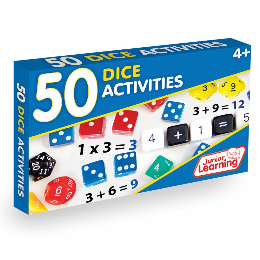 Math Toys | Junior Learning 50 Dice Activities – Educational Math Game For Ages 5-6 Math Toys Math Toys