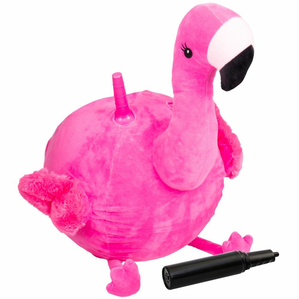 Stuffed Animals | Hedstrom 18″ Flamingo Plush Hopper Ball – Indoor/Outdoor Bouncy Play Dolls & Stuffed Animals Stuffed Animals